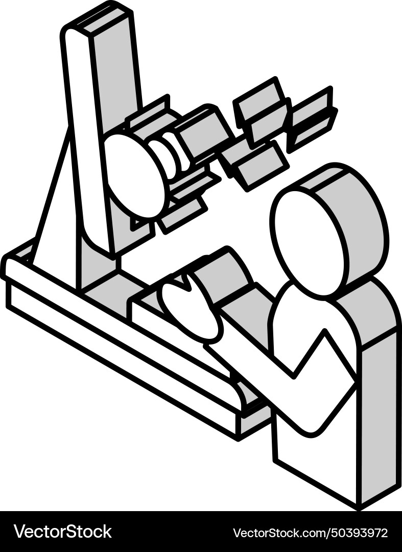 Sysadmin fixing debug isometric icon Sysadmin fixing debug isometric icon vector image