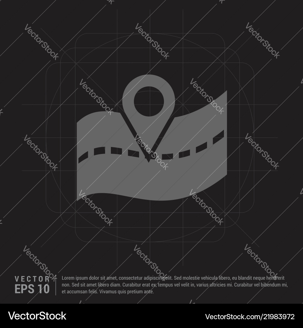 Web map pointer vector image