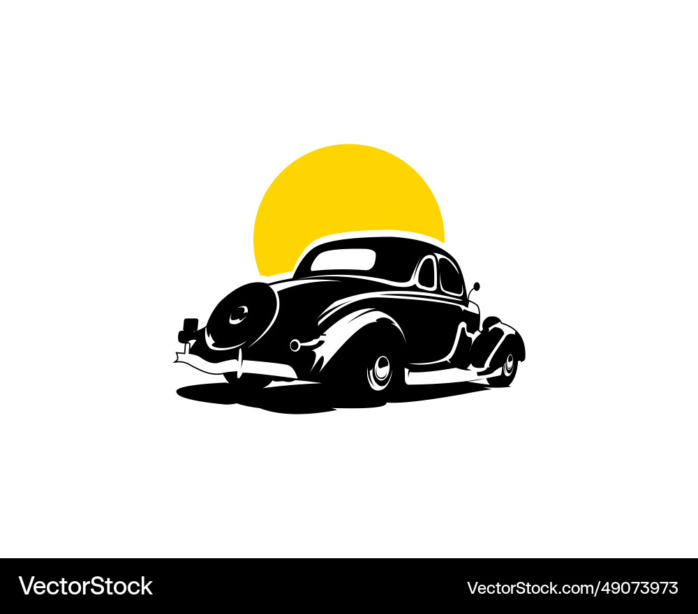 1932 ford coupe silhouette isoliert weiß 1932 ford coupe silhouette isoliert weiß vektorbild