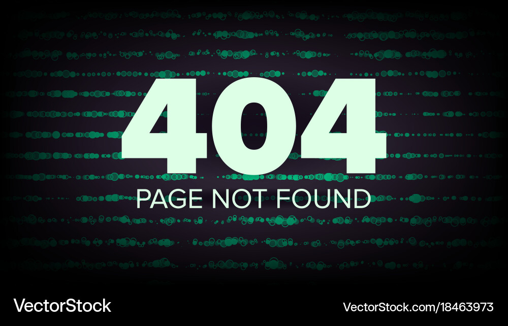 404 Fehlerseite nicht gefunden Computer Web vektorbild