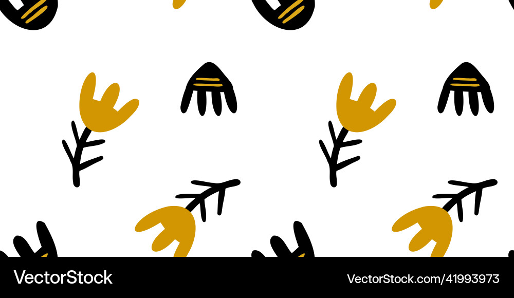 A botanical seamless pattern A botanical seamless pattern vector image