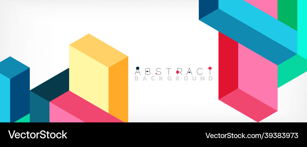 Abstract background 3d cubes cubic elements Abstract background 3d cubes cubic elements vector image
