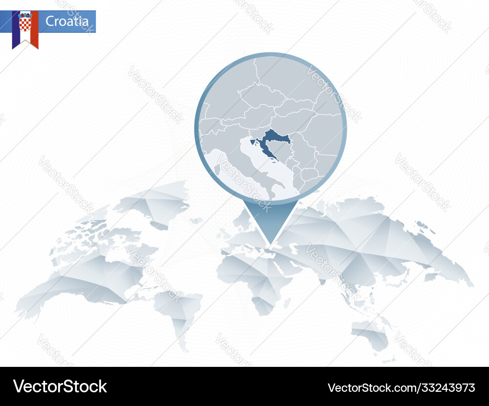 Abstract rounded world map with pinned detailed Abstract rounded world map with pinned detailed vector image