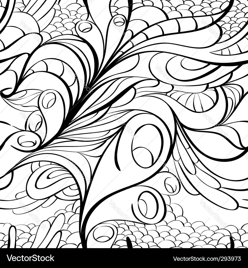 Abstract Swirl Pattern vector image