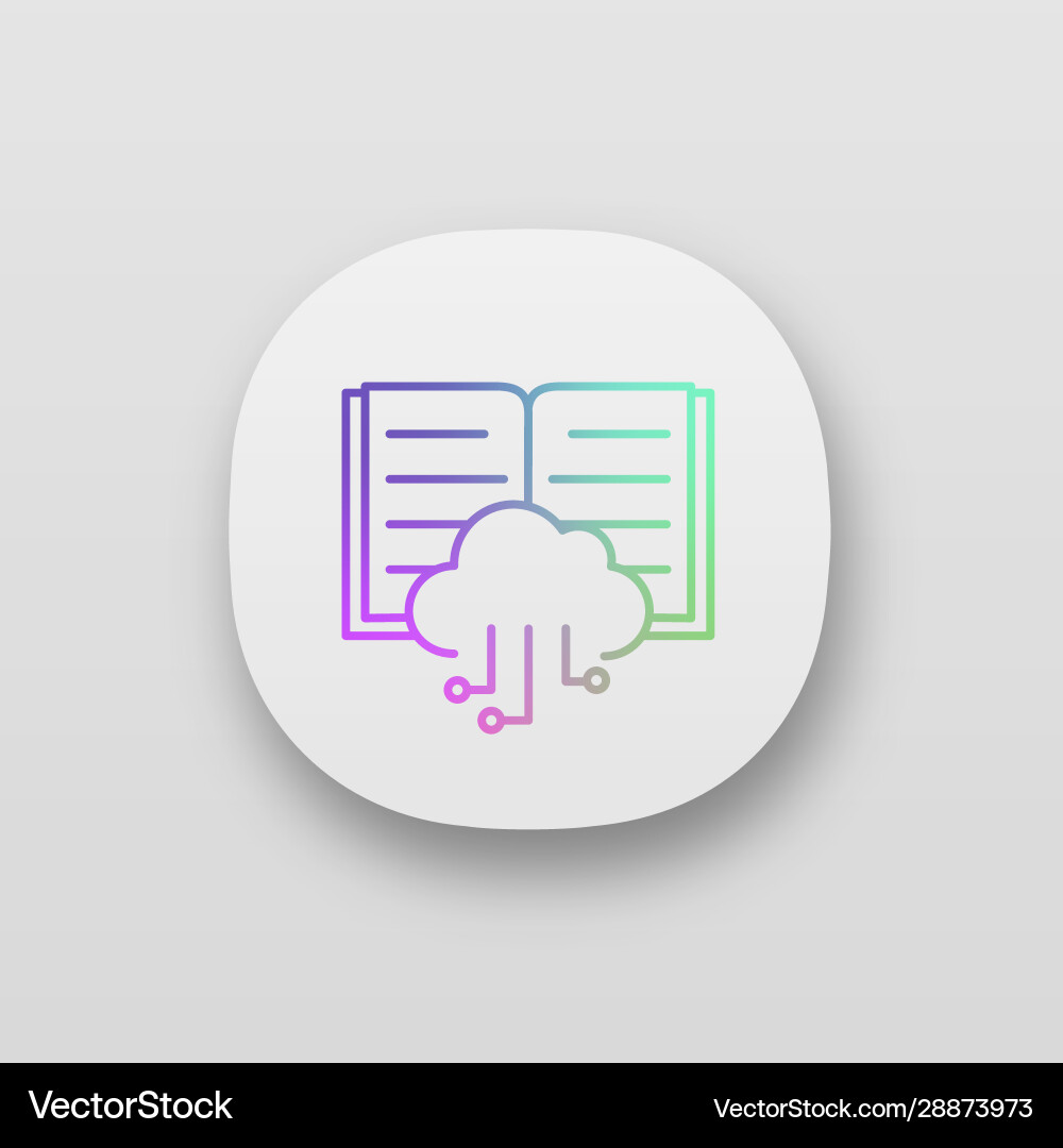 Big data app icon Big data app icon vector image