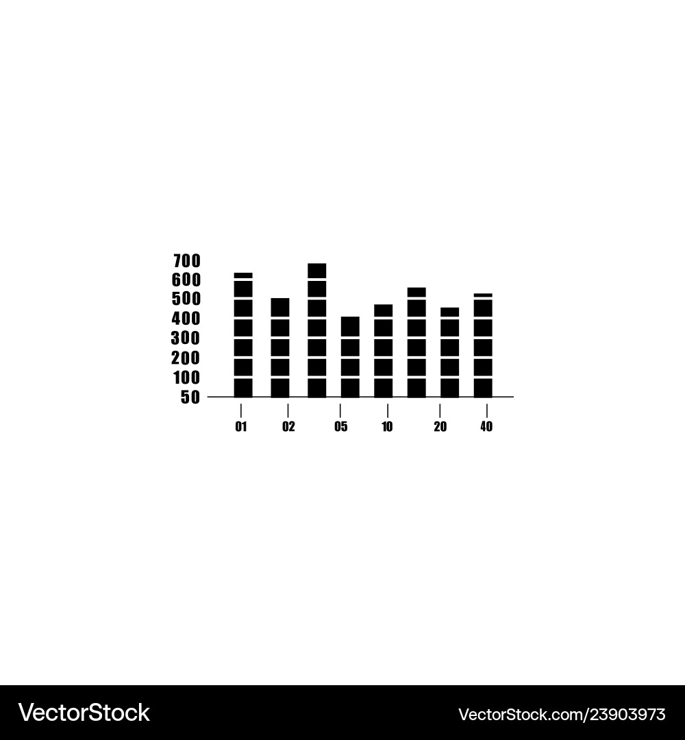 Business Indicator Icons - Chart Elements Vector Image