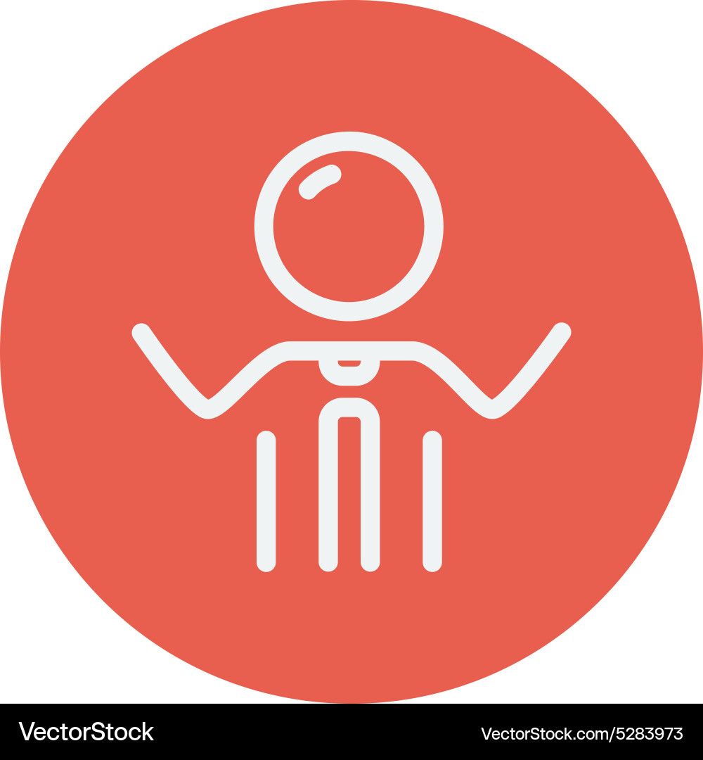 Man thin line icon Vector Image