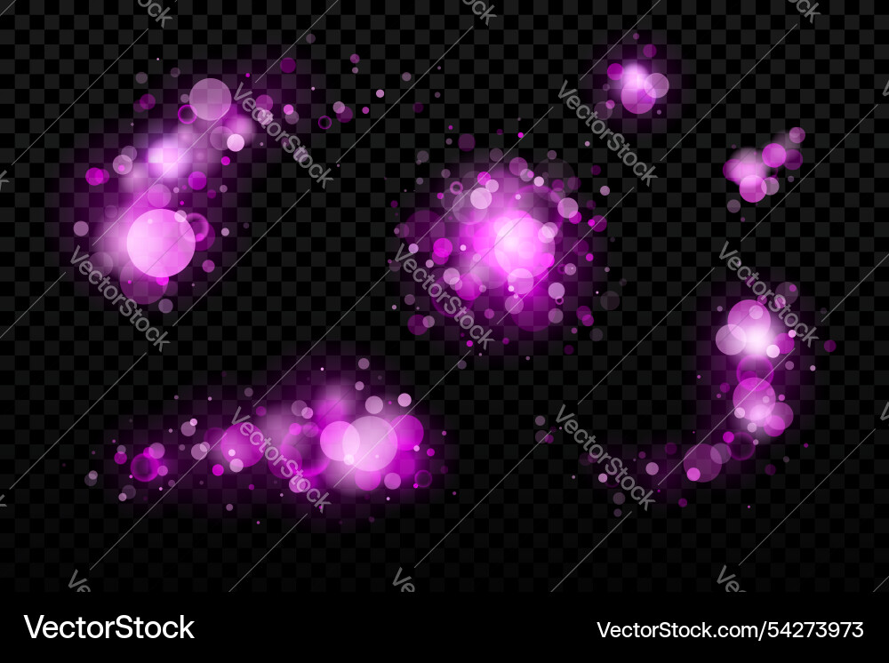 Pink sparkling bokeh effect Pink sparkling bokeh effect vector image