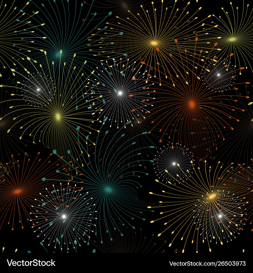 Retro abstract seamless pattern with dandelion vector image