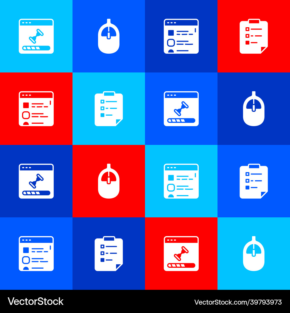 Set loading data window computer mouse browser Set loading data window computer mouse browser Vector Image