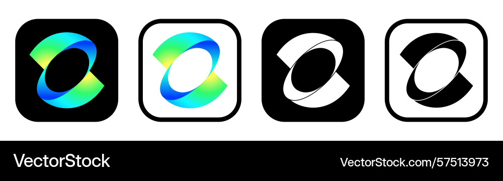 Set of different kling ai mobile app icons Set of different kling ai mobile app icons vector image