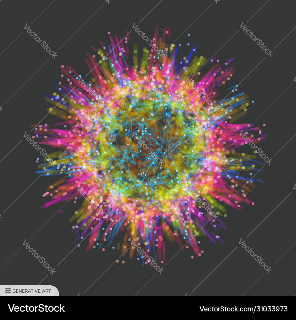 Sphere with connected lines and dots glowing grid Sphere with connected lines and dots glowing grid vector image