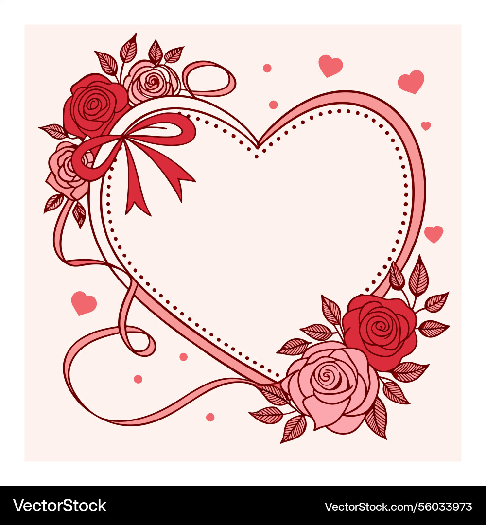 Valentin Frame Liebe Design Kit Valentin Frame Liebe Design Kit vektorbild