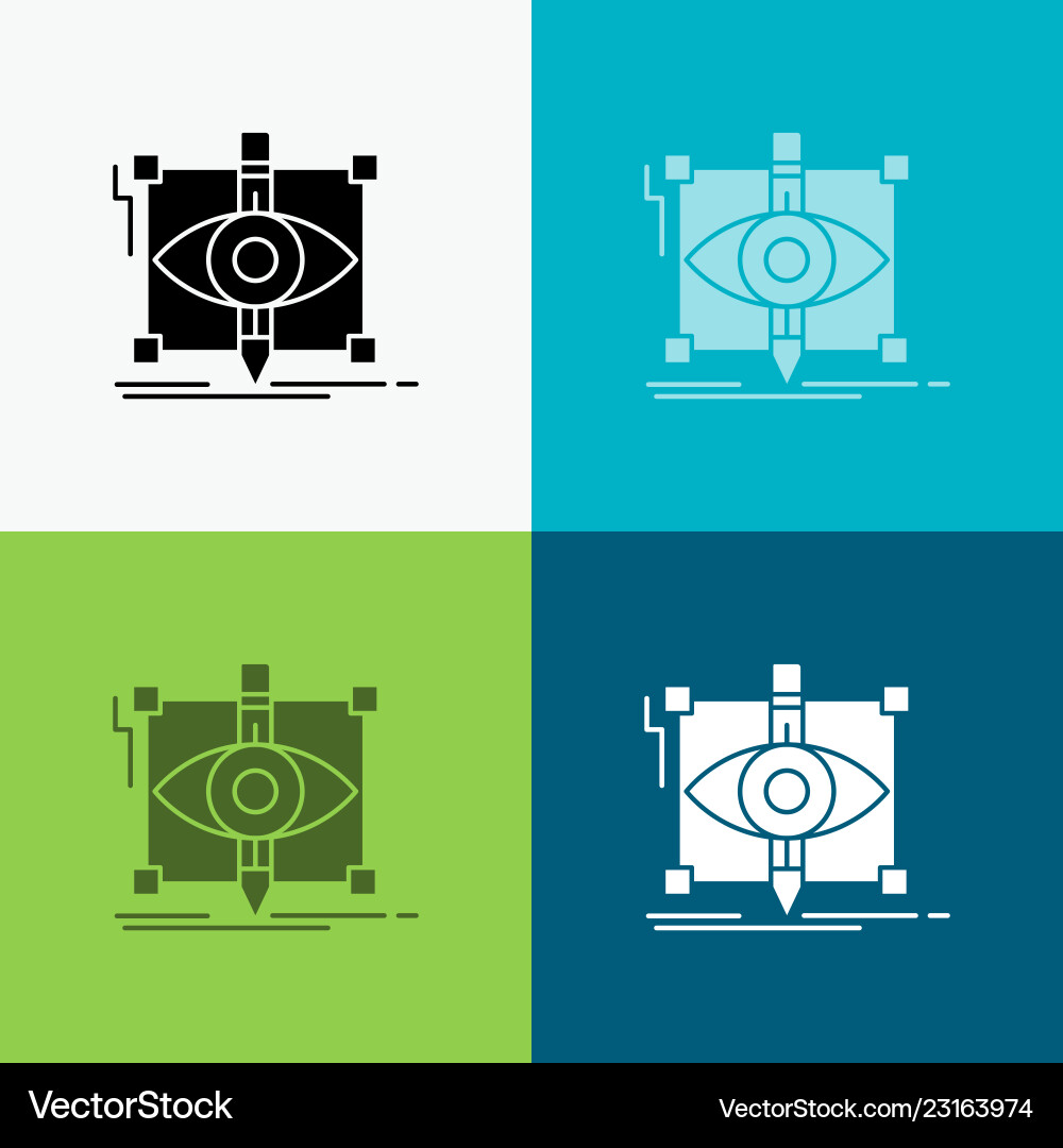 Design draft sketch sketching visual icon over Design draft sketch sketching visual icon over vector image