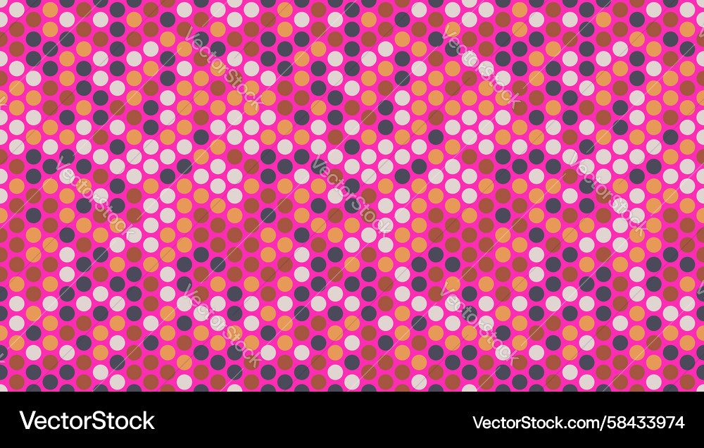 Dynamic Polka Dot Pattern Vector Image