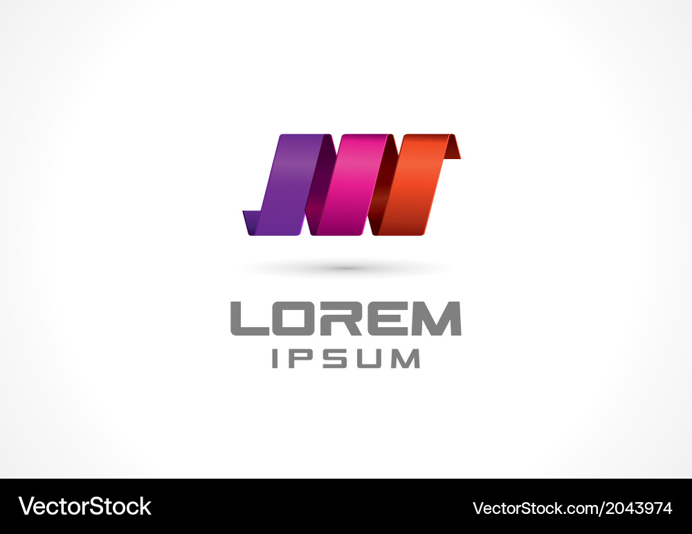Dynamic Rotation Logo Element vector image