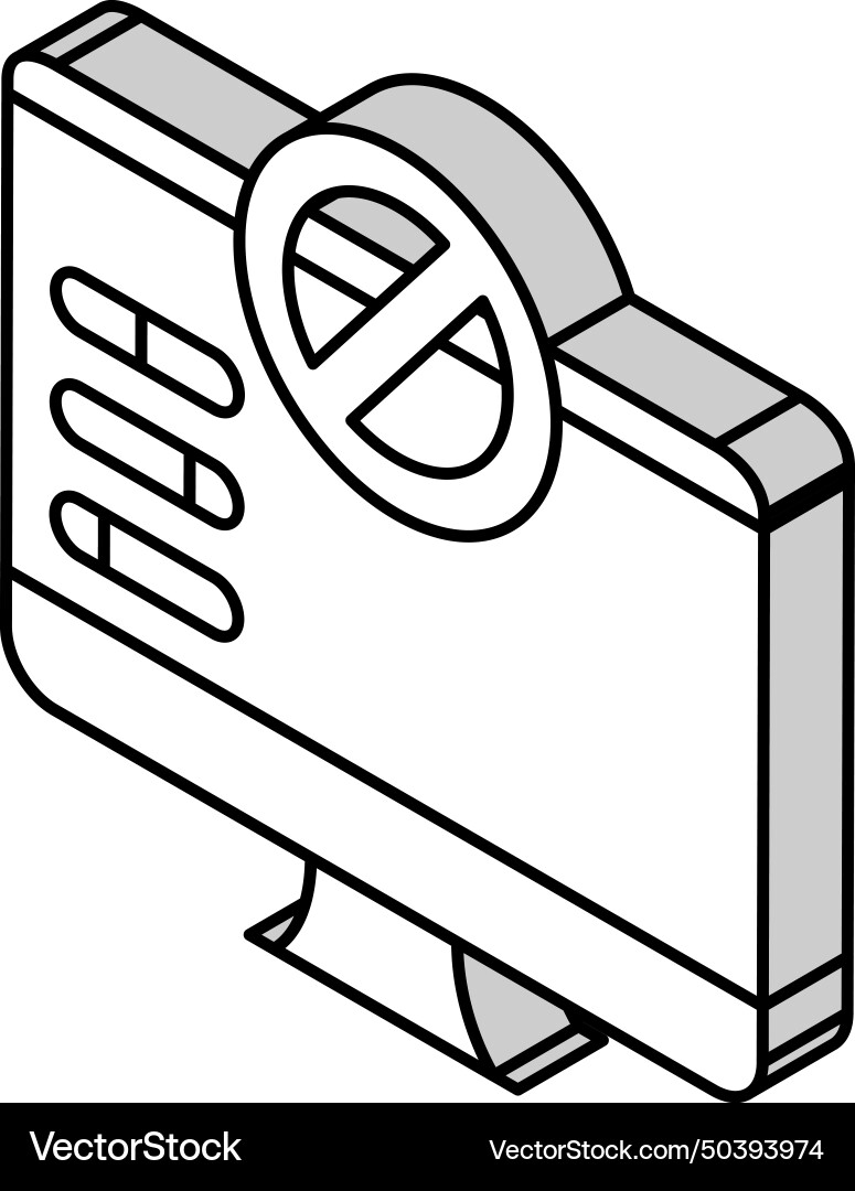 Fixing computer errors isometric icon Vector Image