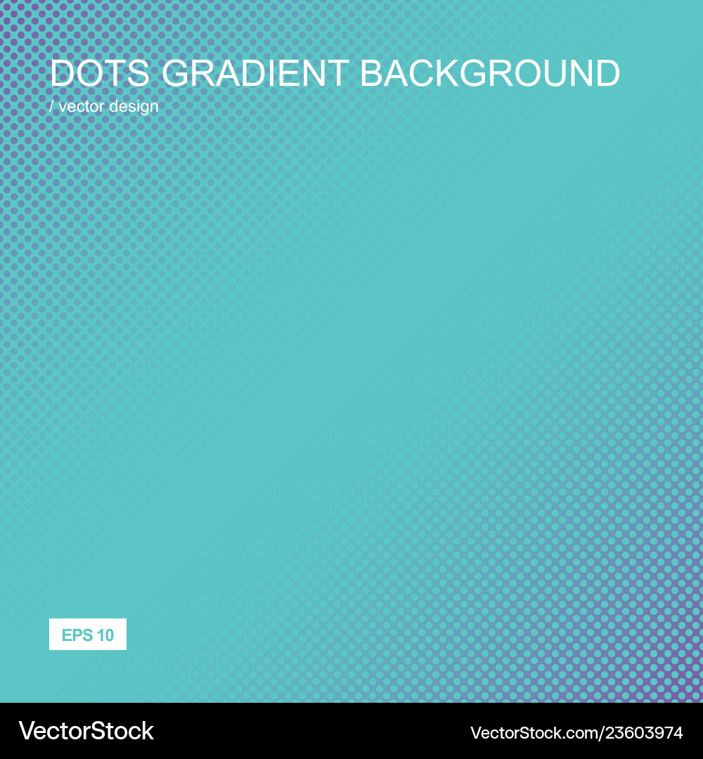 Gradient Halftone Dots Background vector image