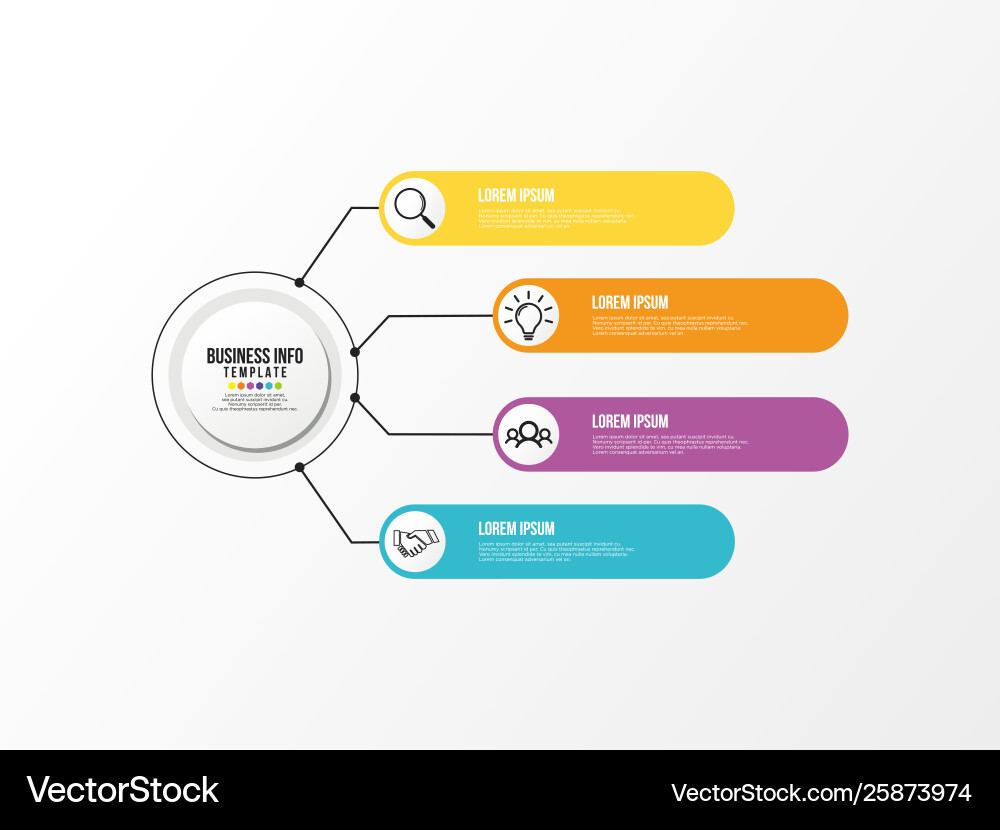 Infographic design template with options steps Vector Image