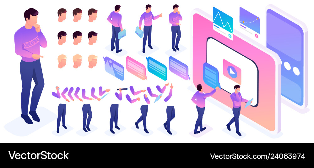 Isometric constructor to create a character Isometric constructor to create a character vector image