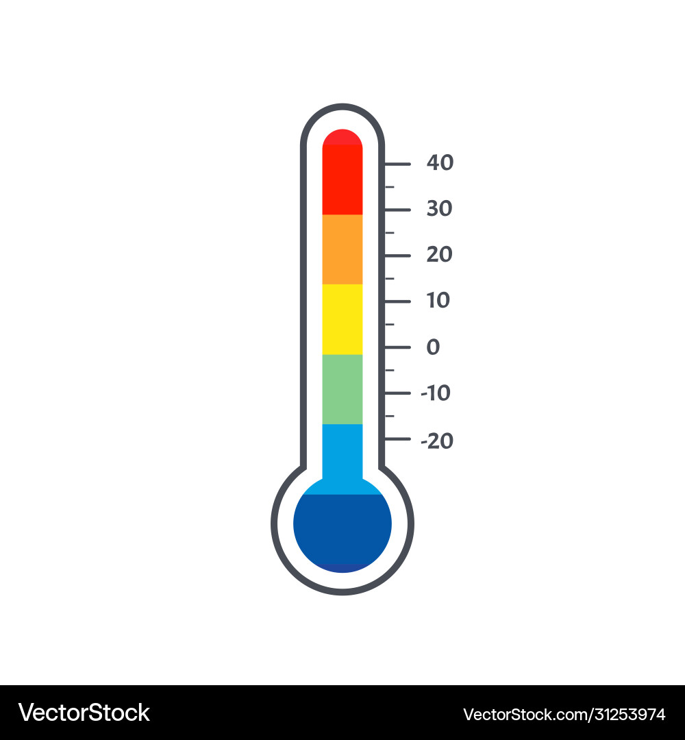 Mercury Thermometer Logo bunte Temperatur Mercury Thermometer Logo bunte Temperatur vektorbild