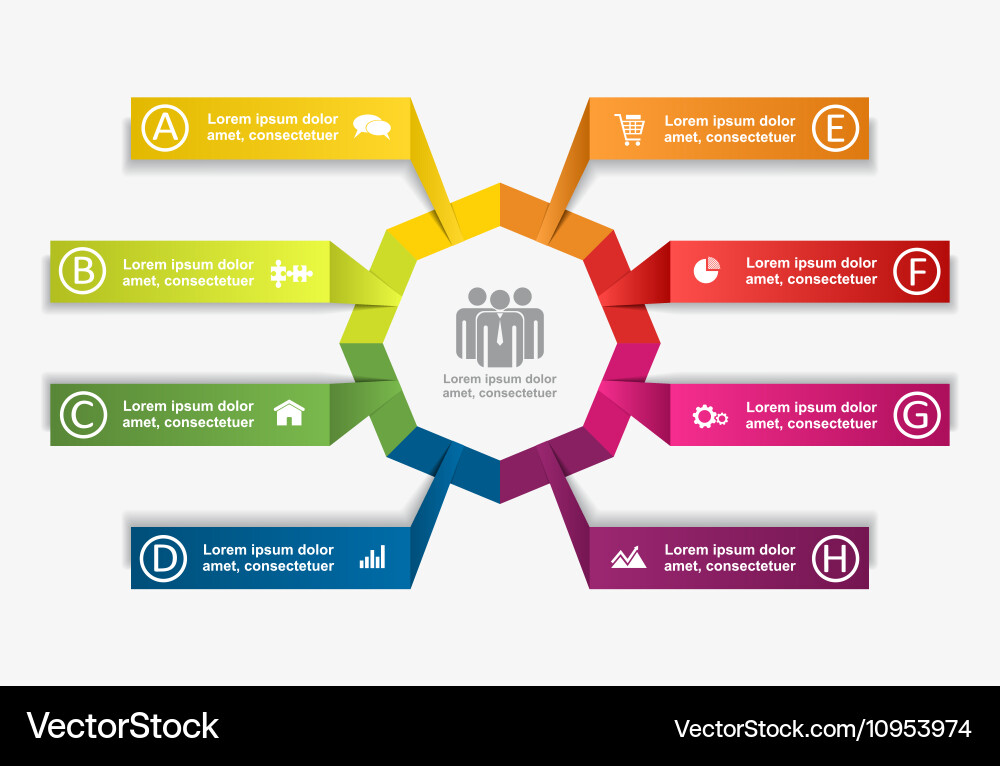 Modern Data Layout Template Vector Image