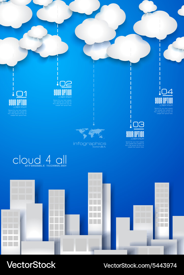 Modern Data Presentation Layout Vector Image