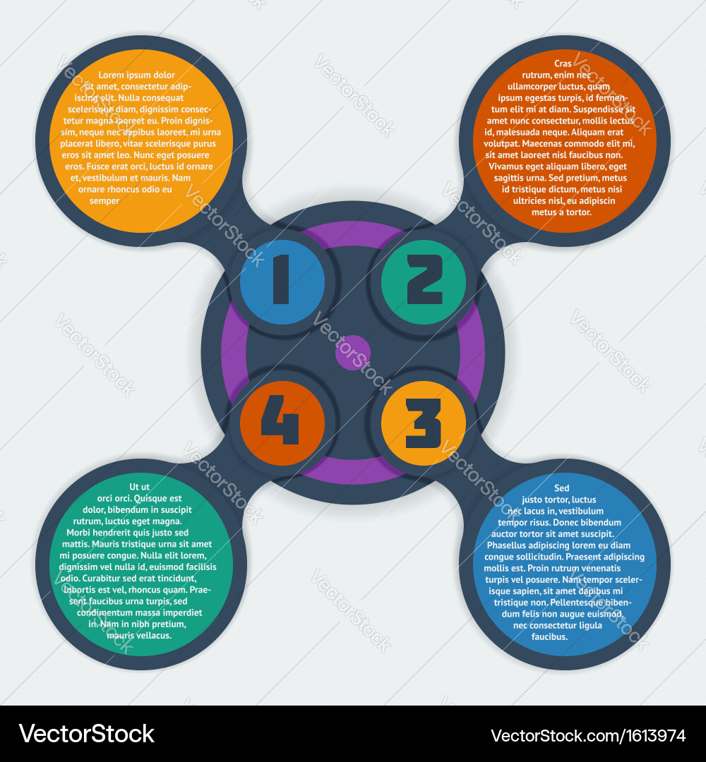 Modern Metaball Data Visualization Vector Image