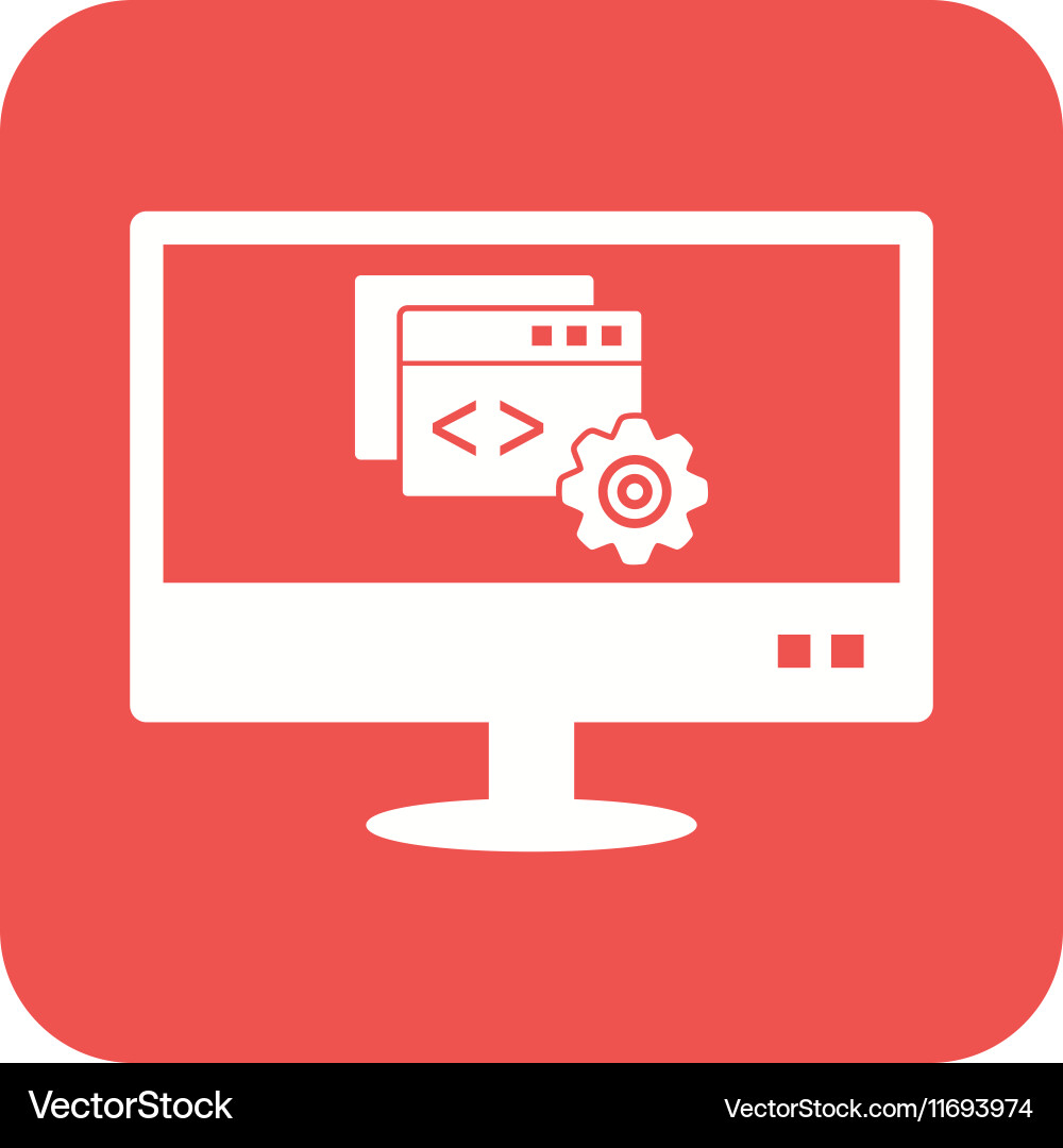 Programming configuration vector image