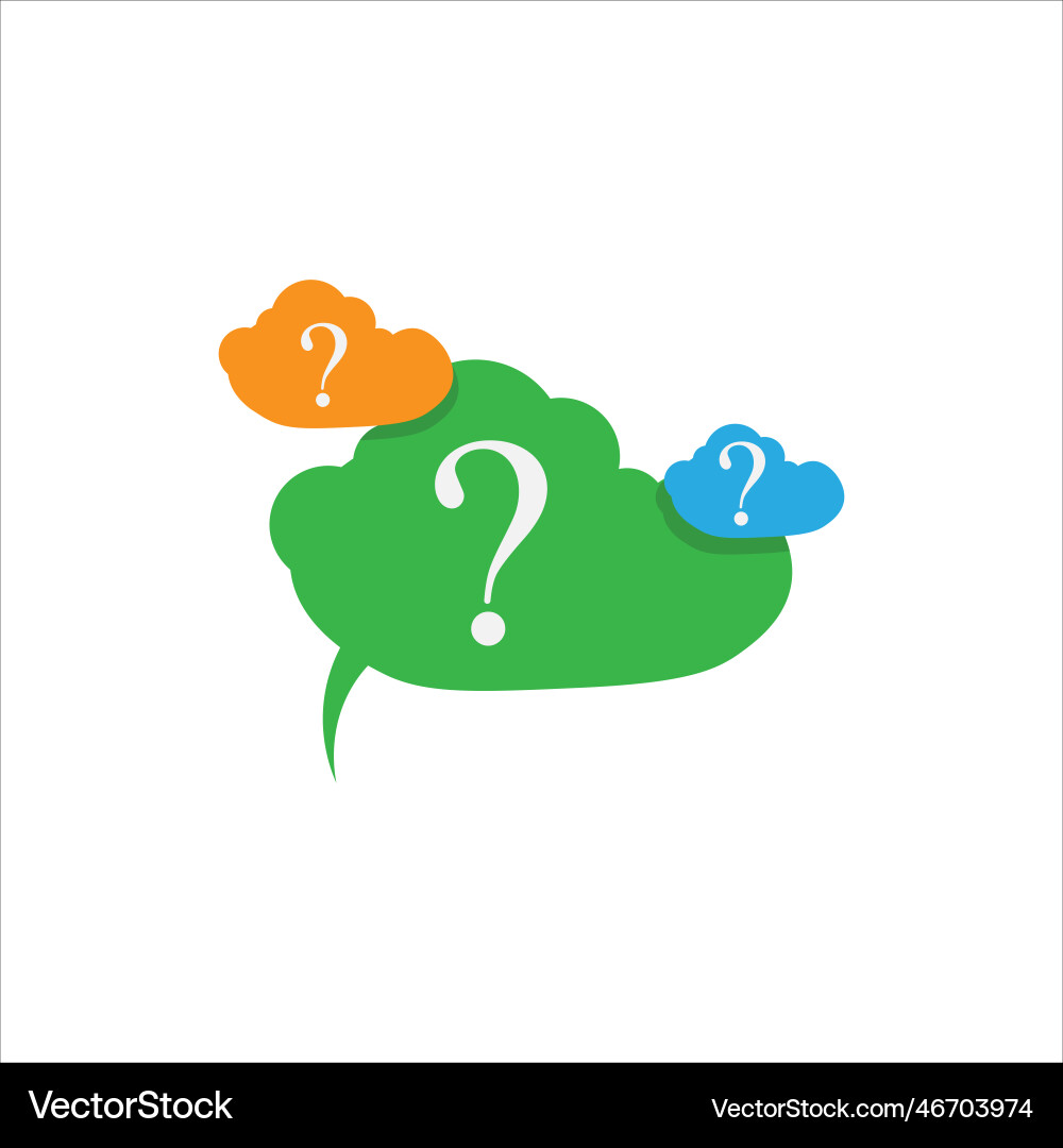Question mark query Question mark query vector image