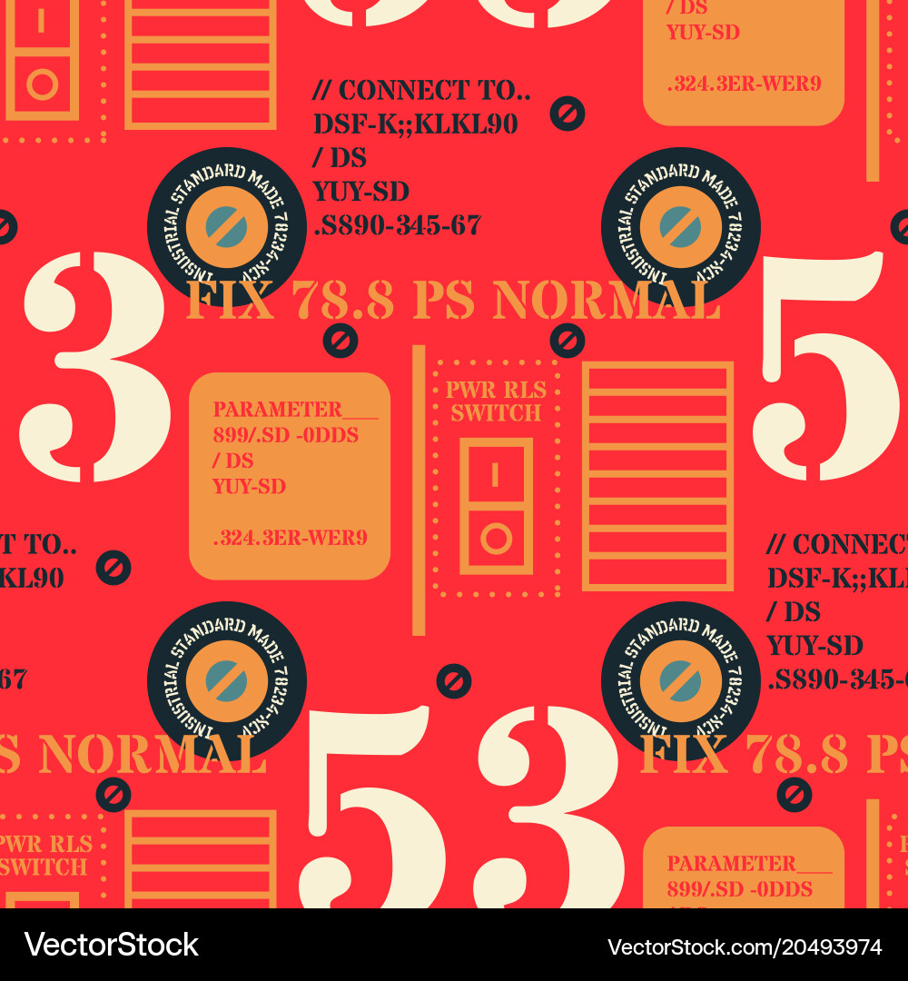Robot 2 seamless pattern Vector Image