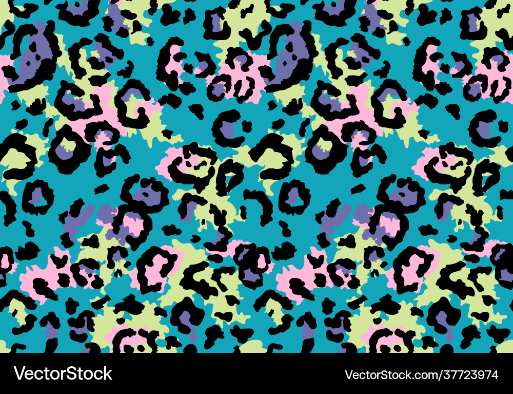 Seamless leopard fur pattern Seamless leopard fur pattern vector image