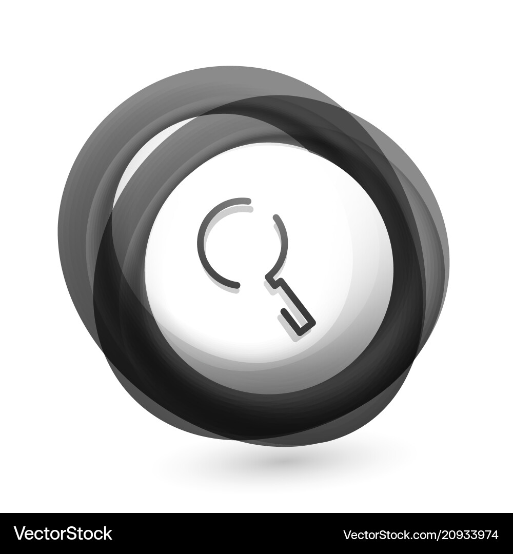 Search magnifier web button magnify icon modern Search magnifier web button magnify icon modern Vector Image