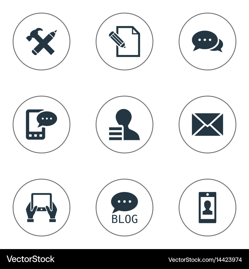 Set of simple user icons Vector Image