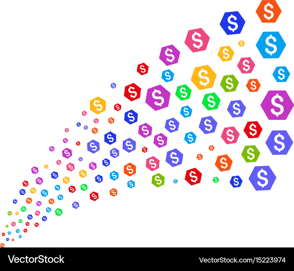 Source stream of finance vector image