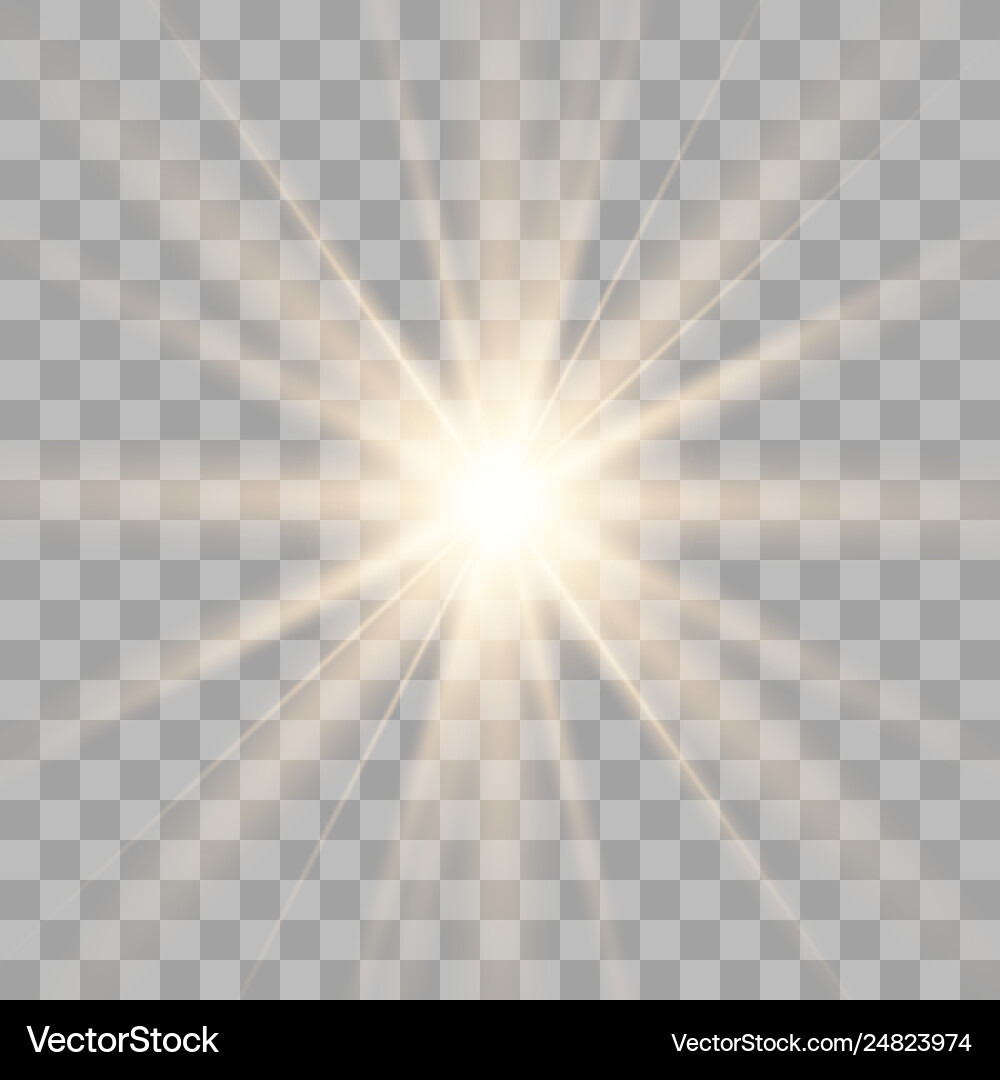 Star explodes on transparent background Star explodes on transparent background vector image
