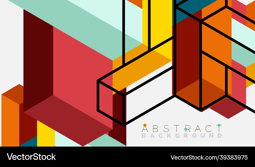 Abstract background 3d cubes cubic elements Abstract background 3d cubes cubic elements vector image