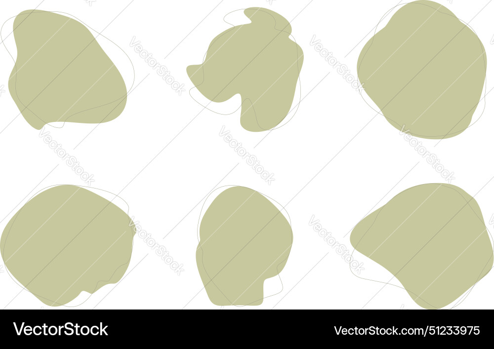 Blobs fluid liquid shapes symbol visual set Blobs fluid liquid shapes symbol visual set Vector Image