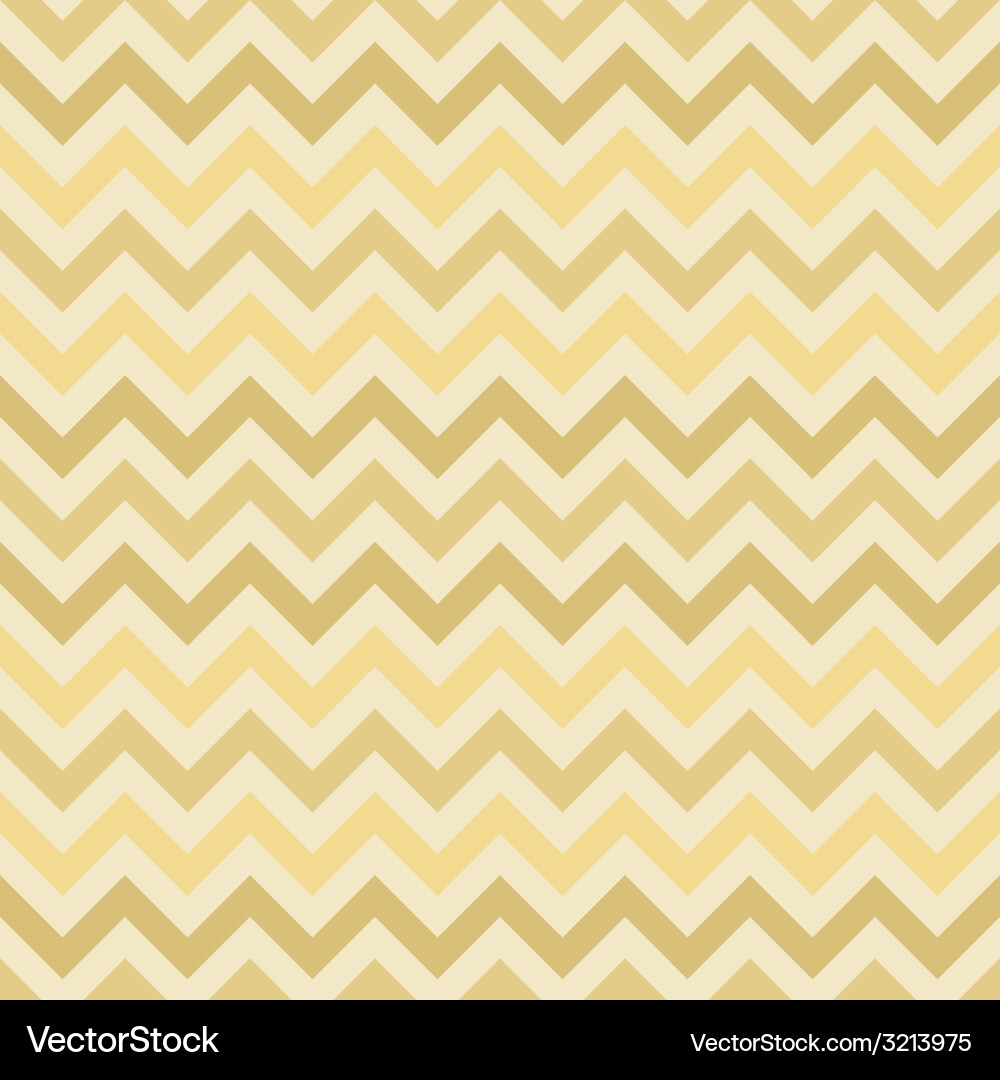 Retro gold zigzag chevron pattern vector image