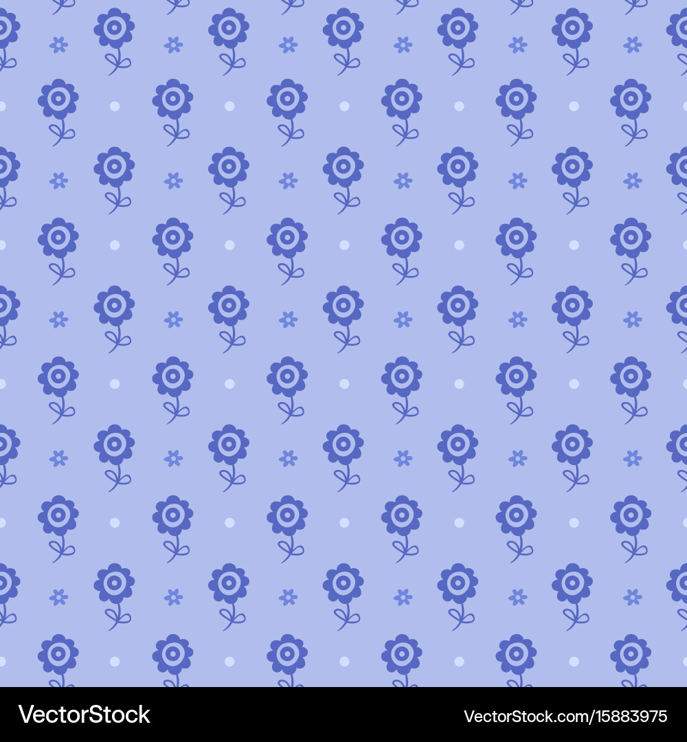 Seamless with flowers Royalty Free Vector Image