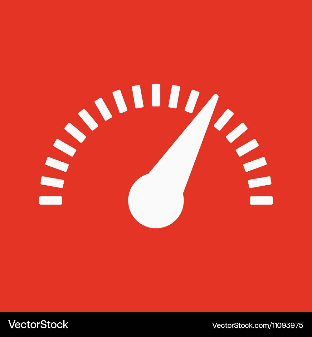 Tachometer speedometer and indicator icon Vector Image