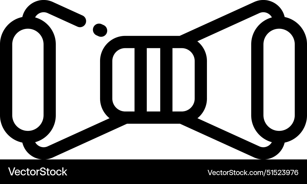 Bands icon thin linear style design isolated Bands icon thin linear style design isolated vector image