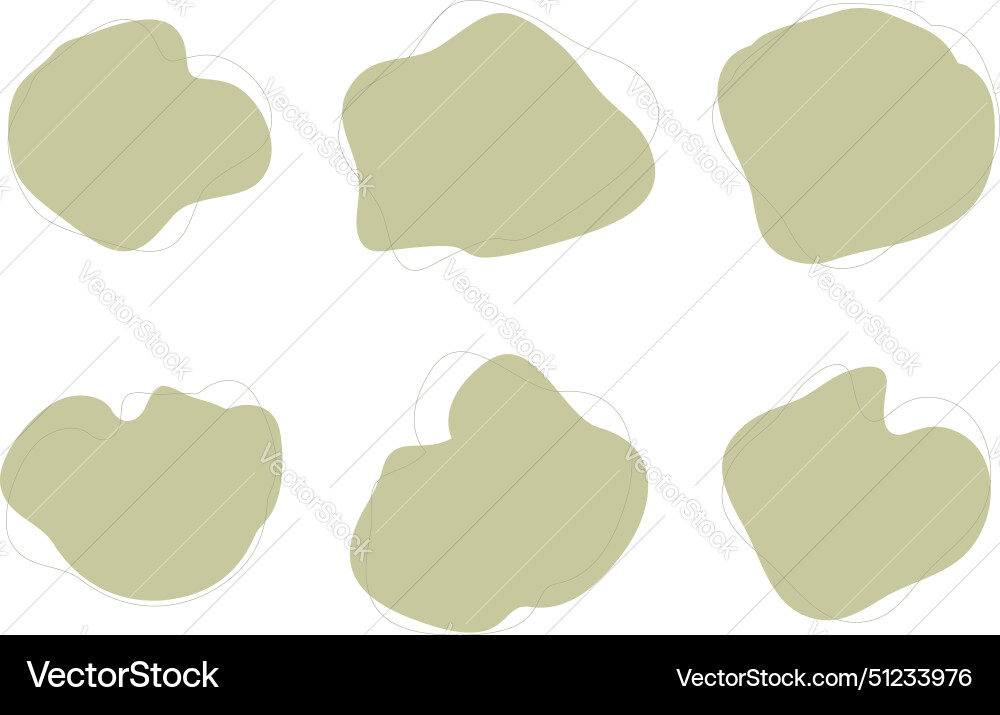 Blobs fluid liquid shapes symbol visual set Blobs fluid liquid shapes symbol visual set Vector Image