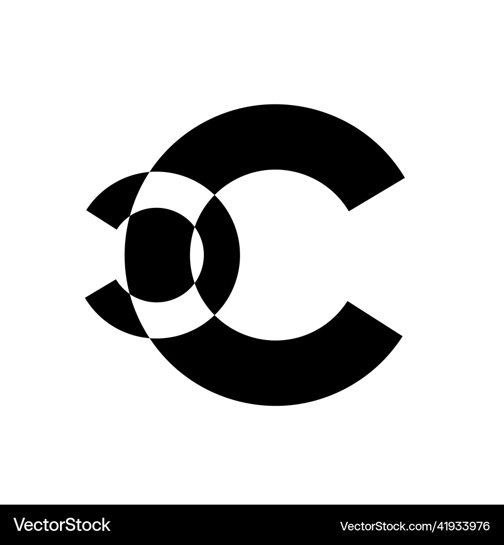 Cc company name initial letters monogram Cc company name initial letters monogram Vector Image
