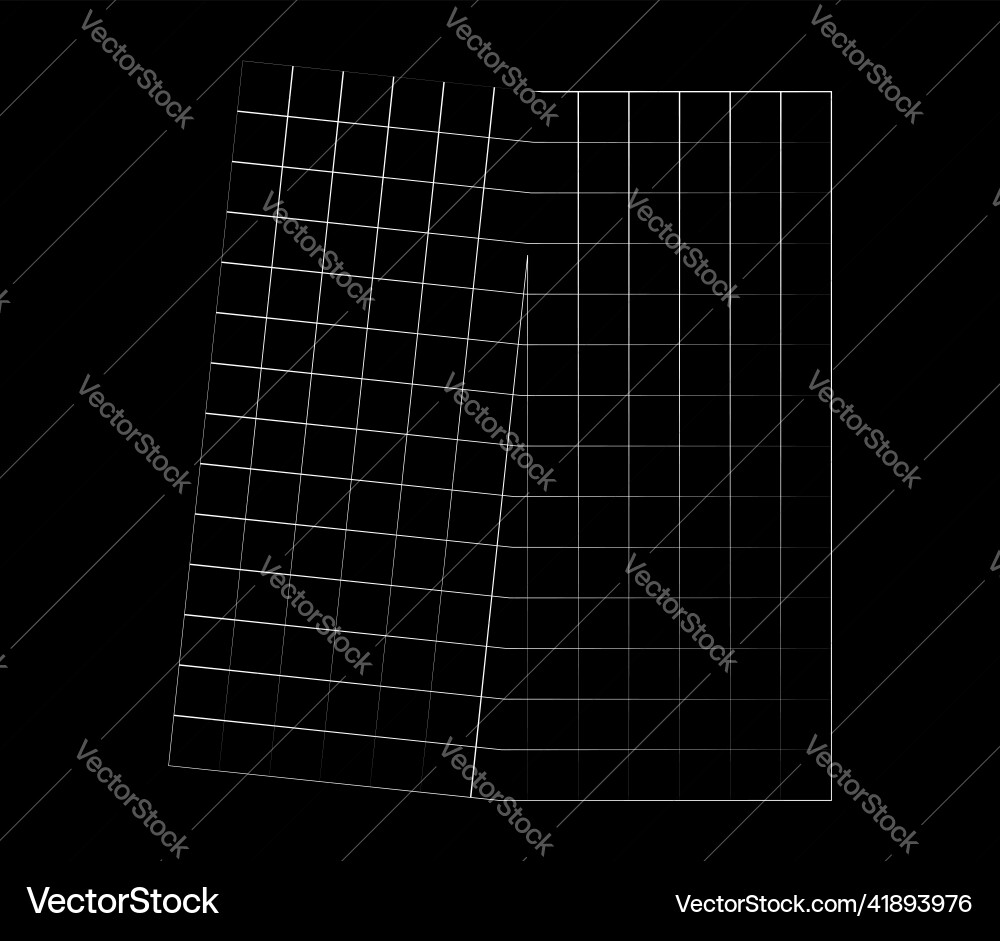 Mirrored tweaked irregular grid mesh grating Mirrored tweaked irregular grid mesh grating vector image
