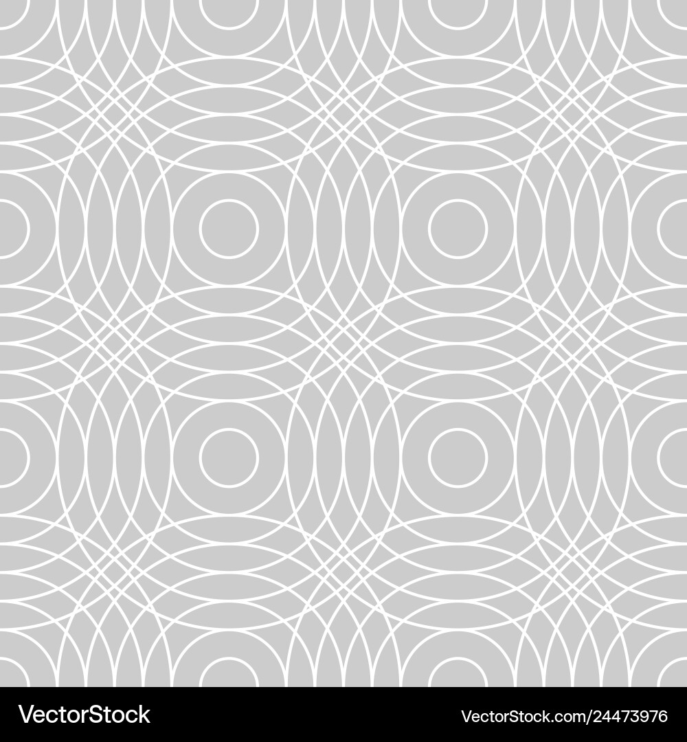 Seamless pattern of circular lines vector image