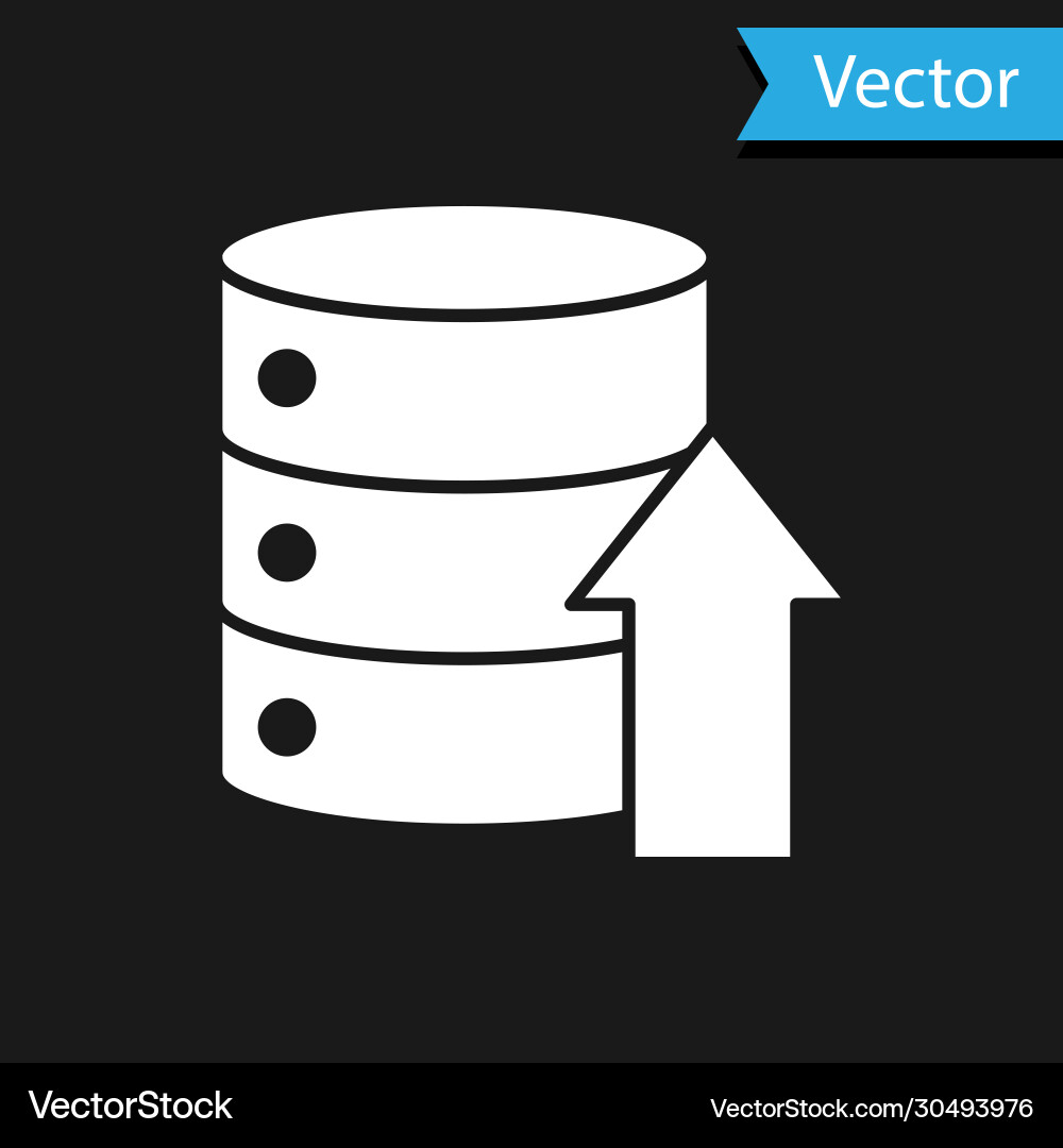 White server data web hosting icon isolated White server data web hosting icon isolated Vector Image