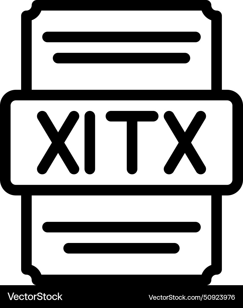 Xltx icons file type spreadsheet files document Xltx icons file type spreadsheet files document vector image