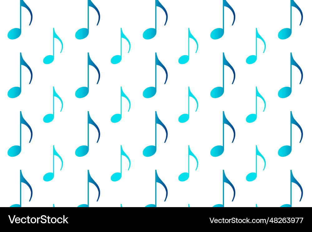 Abstract music note pattern background vector image