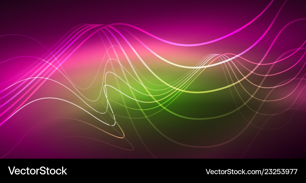 Abstract shiny glowinng color wave design element Abstract shiny glowinng color wave design element Vector Image